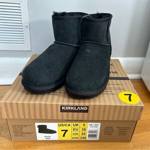 Kirkland Signature Charcoal Ankle Boots